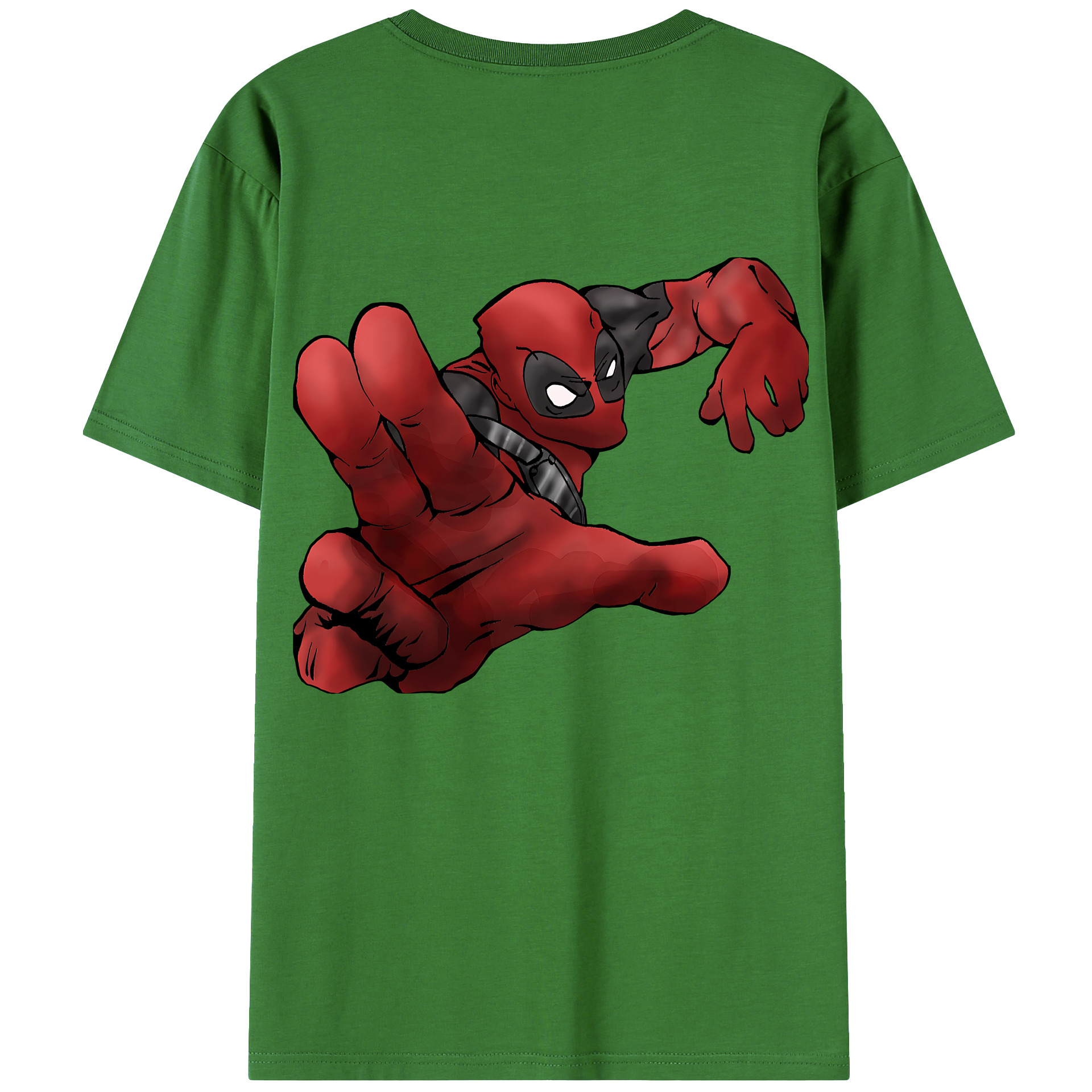 （画像用） Deadpool デッドプール レディース半袖Tシャツ(バックプリント)